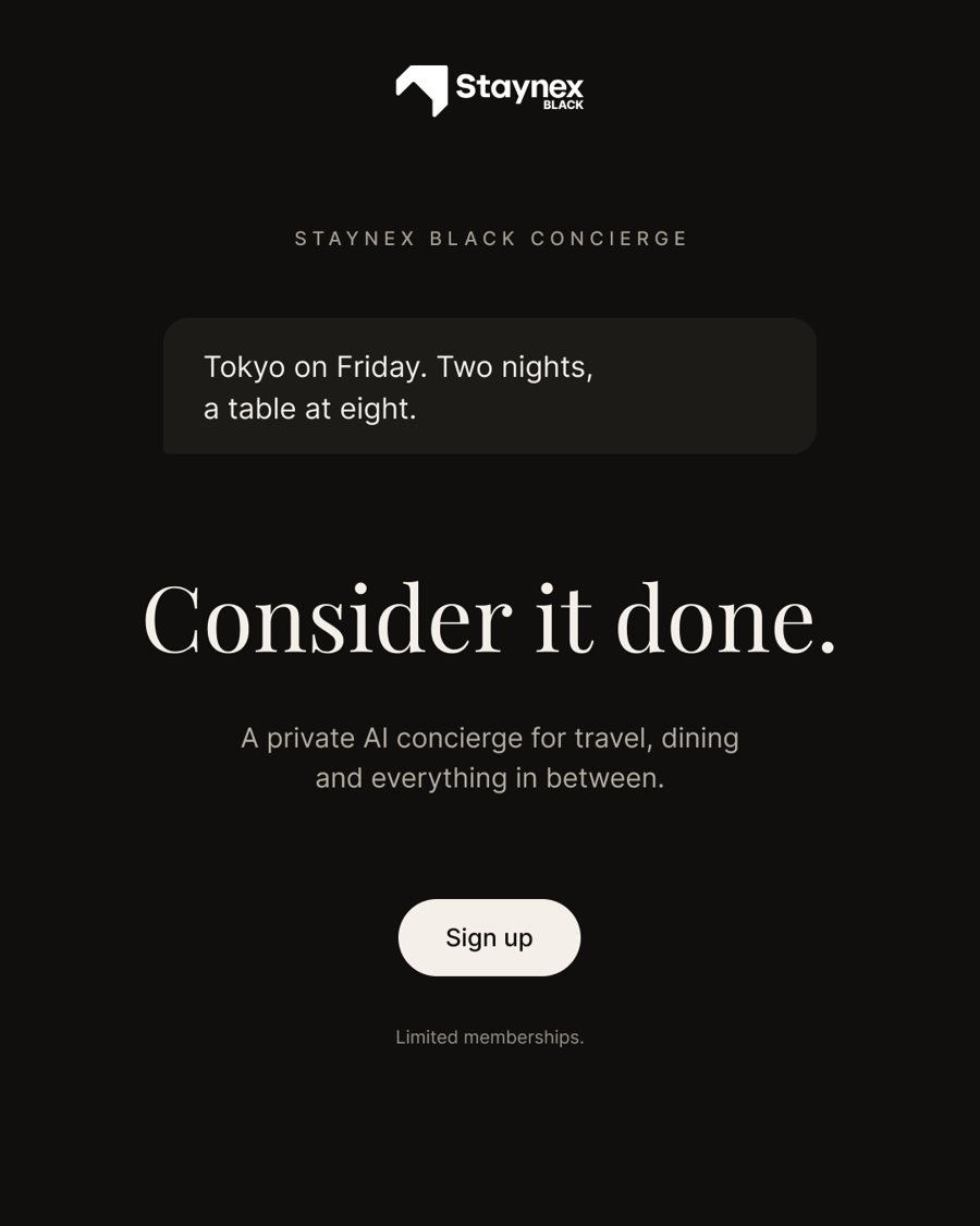 Staynex Black ad: consider it done